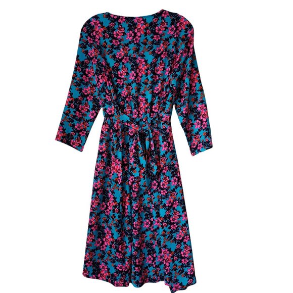 Cheztu Floral Print Wrap Dress Size 8 - Picture 5 of 8